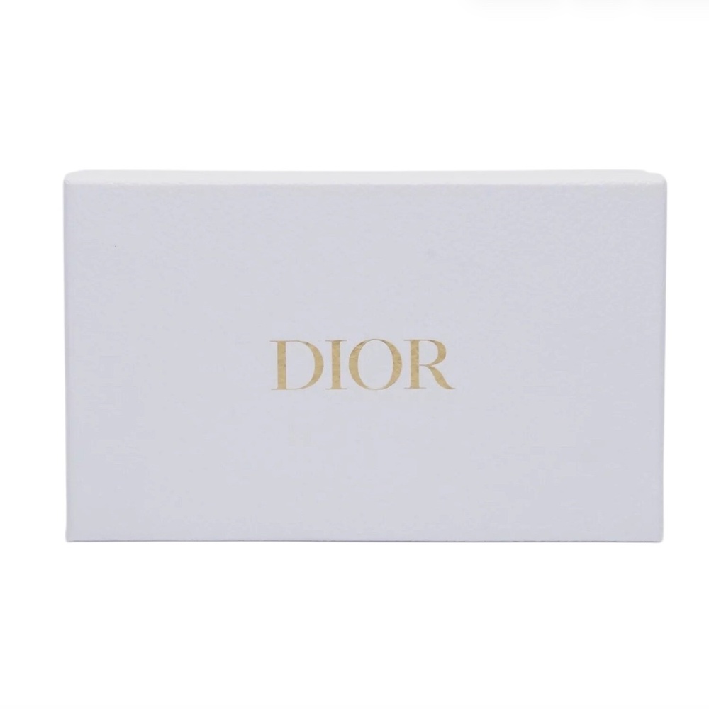 Dior Storage Box Pebbled White With Gold Logo Authentic 8 in x 5 in x 3 in NEW